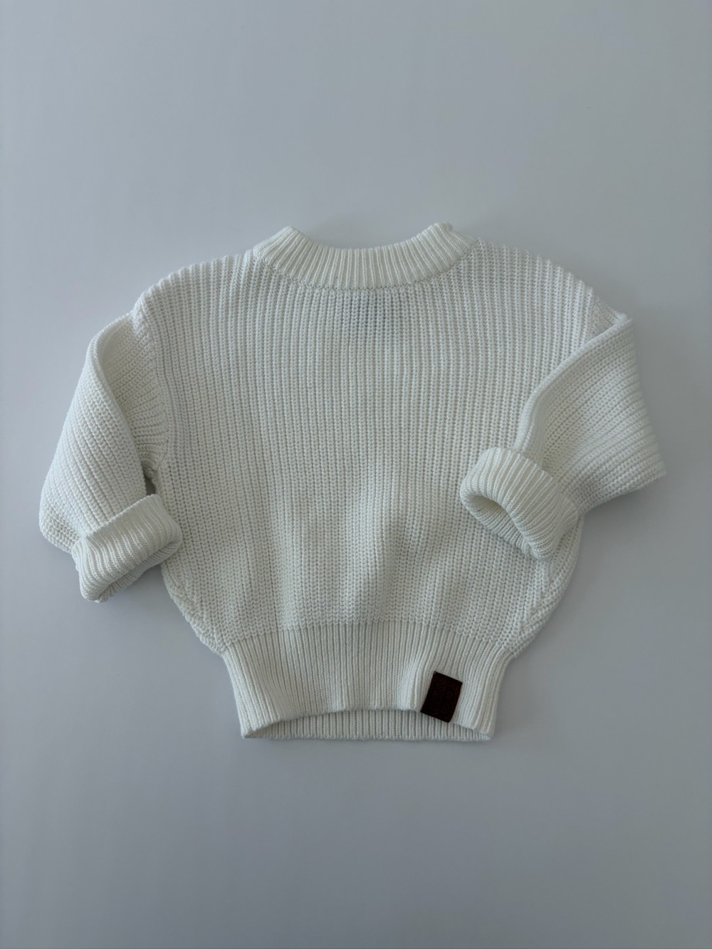 Little bipsy white pullover sweater